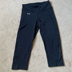 Women’s Under Armour Heat Gear Compression Capri Black Leggings